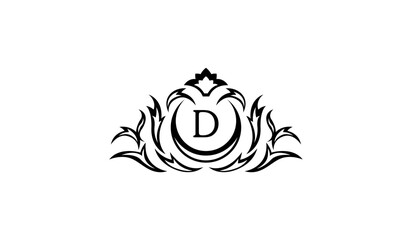 illustration of a tattoo of an eagle Alphabet D