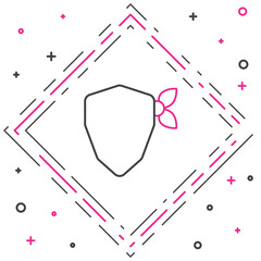 Line Vandal icon isolated on white background. Colorful outline concept. Vector