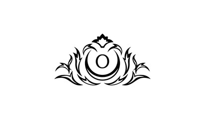 illustration of a tattoo of an eagle Alphabet O