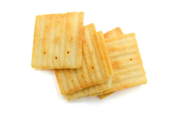 Cracker isolated on white background