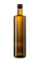 Extra virgin olive oil bottle isolated 