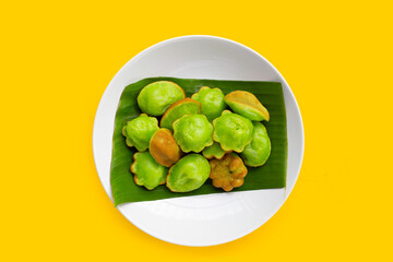 Kanom Krok Singapore, Pandans hot cake. Thai dessert