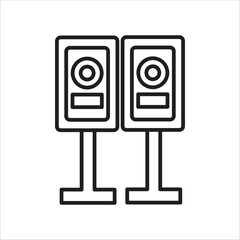 sound vector icon line template