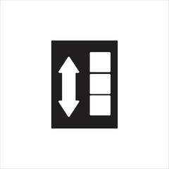 window vector icon line template