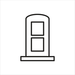 window vector icon line template