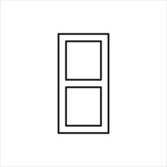 window vector icon line template