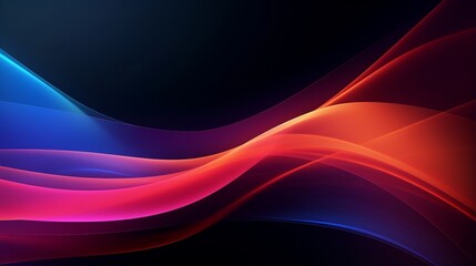 Futuristic background with red, blue, orange color wave. Abstract wave background