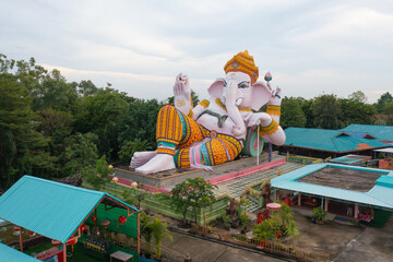 Ganesha god statue temple in Thailand.