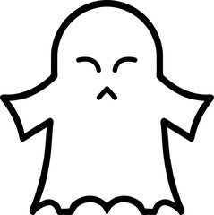 Icon line halloween element on transparent background.