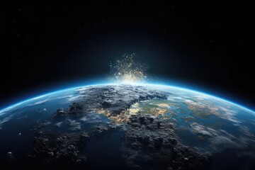 The Earth seen from the space