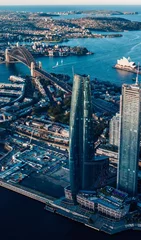 Fototapete Sydney Harbour Bridge Crown tower with Sydney landmarks 