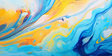 Abstract Fluid Art Colorful and dynamic background