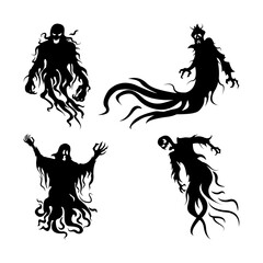 Evil Ghosts Silhouettes Collection