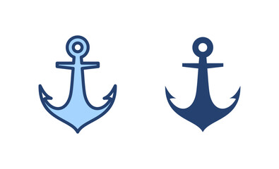 Anchor icon vector. Anchor sign and symbol. Anchor marine icon.