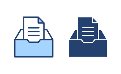 Archive folders icon vector. Document vector icon. Archive storage icon.