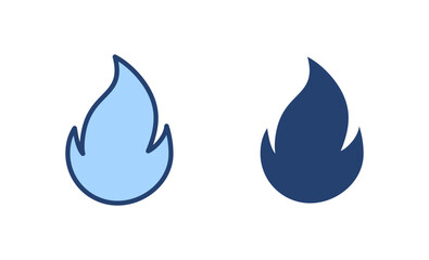 Fire icon vector. fire sign and symbol
