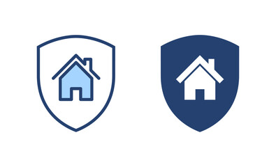 house insurance icon vector. house protection sign and symbol