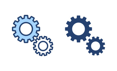 Setting icon vector. Cog sign and symbol. Gear Sign