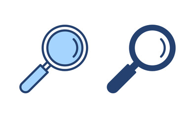 Search icon vector. search magnifying glass sign and symbol