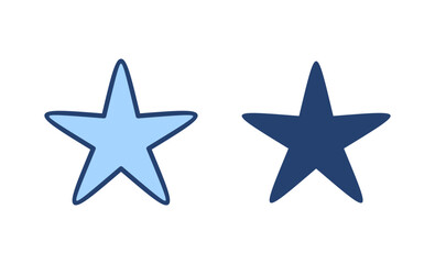 Star icon vector. rating sign and symbol. favourite star icon