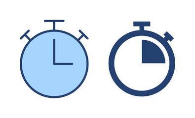 Stopwatch icon vector. Timer sign and symbol. Countdown icon. Period of time