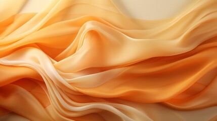 Obraz premium A soft gold fabric pattern on white background. Generative AI. 