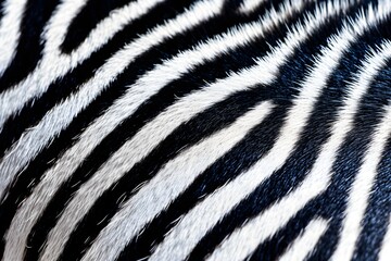 Fototapeta na wymiar Zebra pattern fur texture realistic