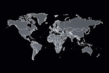 Fototapeta na wymiar World map (AI Generated) 
