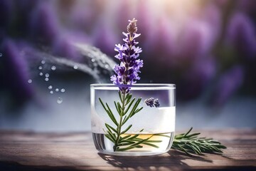 lavender flowers in a glass jar