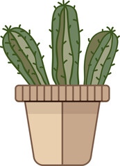 cereus cactus in a pot - 638212138
