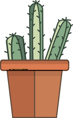 cereus cactus in a pot - 638212178