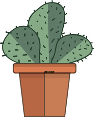 cereus cactus in a pot - 638212183