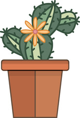 cereus cactus in a pot - 638212194