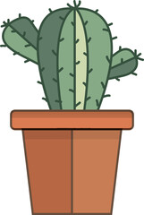 cereus cactus in a pot - 638212197