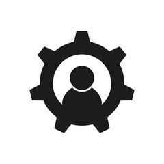 Team work icon. Vector illustration. EPS 10.