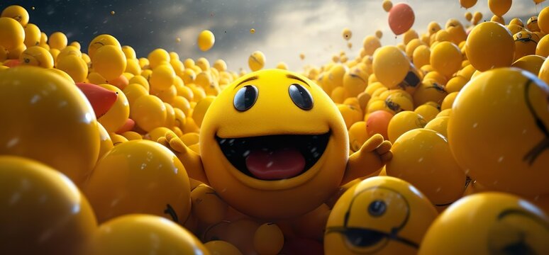 happyness emotion of illustration concept minimalism