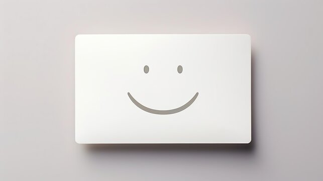 smile face logo card for enterprise cleaning