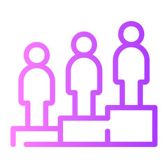 podium gradient icon