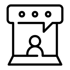 consulting line icon