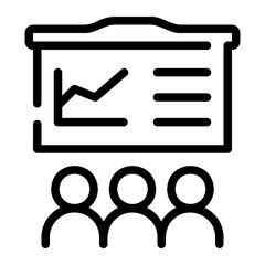 presentation line icon