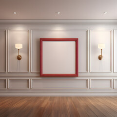 Clean Lines Image Mockup, generative ai