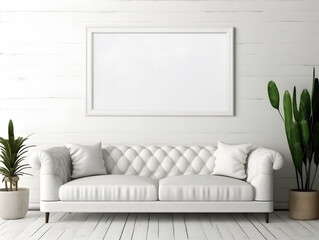 Modern Gallery Picture Mockup, generative ai