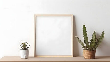 Clean Contemporary Picture Mockup, generative ai