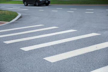 crosswalk signifies safe passage, community connectivity and harmony amidst bustling city life