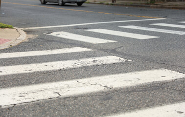 crosswalk signifies safe passage, community connectivity and harmony amidst bustling city life