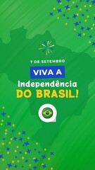 Fototapeta na wymiar Independence Day of Brazil 7 of September