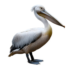 Pelican on white background. generative AI