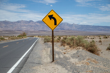 Road sign in Death Valley 