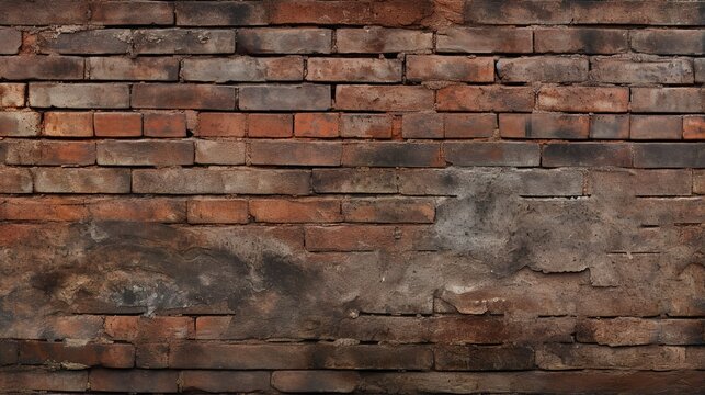 old brick wall texture background. generative ai