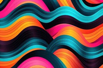 Eye-catching colorful way pattern background